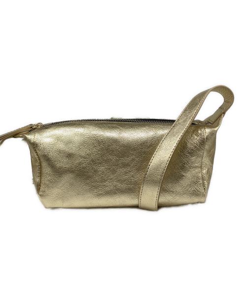 ear PAPILLONNER（イアパピヨネ）ear PAPILLONNER (イアパピヨネ) ボックスミニショルダーバッグ ゴールドの古着・服飾アイテム