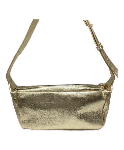 ear PAPILLONNER（イアパピヨネ）ear PAPILLONNER (イアパピヨネ) ボックスミニショルダーバッグ ゴールドの古着・服飾アイテム