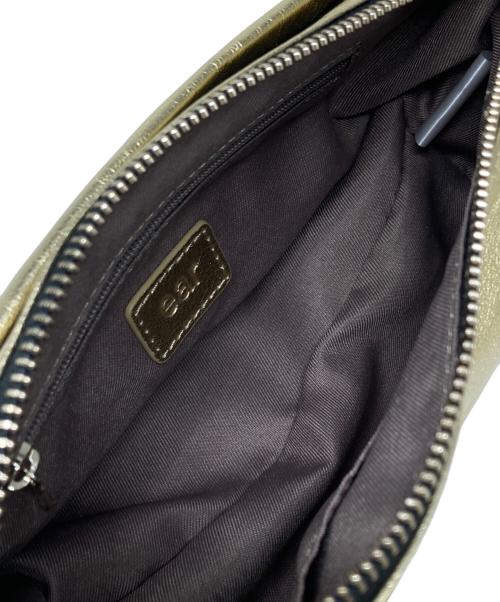 ear PAPILLONNER（イアパピヨネ）ear PAPILLONNER (イアパピヨネ) ボックスミニショルダーバッグ ゴールドの古着・服飾アイテム