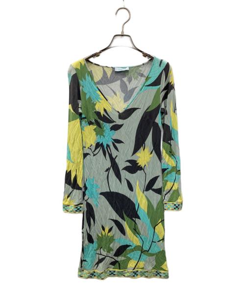 Emilio Pucci（エミリオ プッチ）Emilio Pucci (エミリオ プッチ) ワンピース グリーン サイズ:34の古着・服飾アイテム