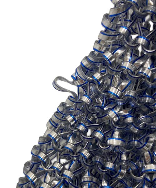 ANTEPRIMA（アンテプリマ）ANTEPRIMA (アンテプリマ) ワイヤーハンドバッグ ブルーの古着・服飾アイテム