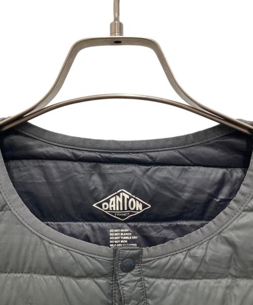 DANTON（ダントン）DANTON (ダントン) ノーカラーダウンジャケット グレー サイズ:40の古着・服飾アイテム