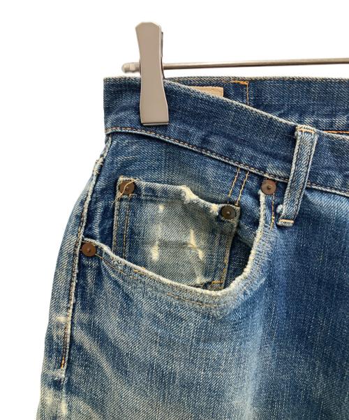 45rpm（45アールピーエム）45rpm (45アールピーエム) ダメージデニムパンツ ブルー サイズ:W32の古着・服飾アイテム
