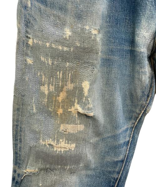 45rpm（45アールピーエム）45rpm (45アールピーエム) ダメージデニムパンツ ブルー サイズ:W32の古着・服飾アイテム