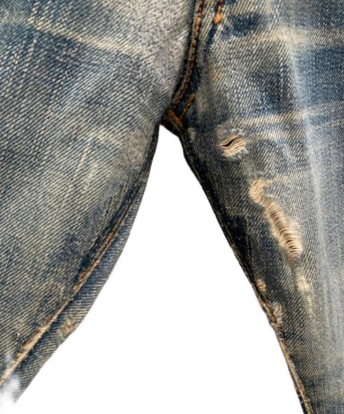 45rpm（45アールピーエム）45rpm (45アールピーエム) ダメージデニムパンツ ブルー サイズ:W32の古着・服飾アイテム