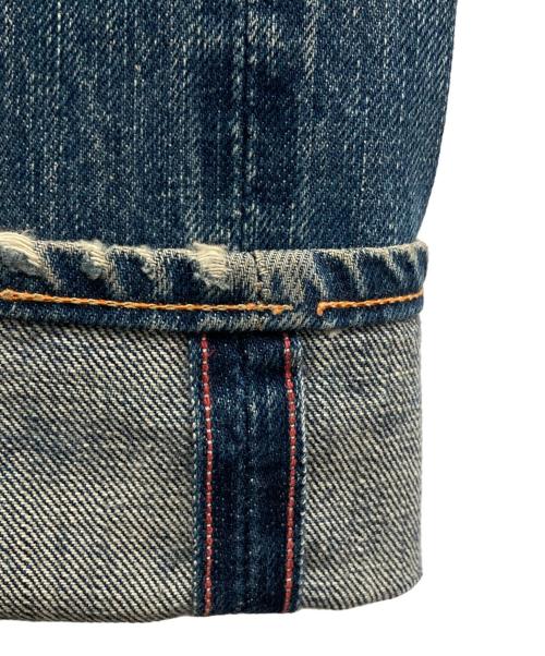 45rpm（45アールピーエム）45rpm (45アールピーエム) ダメージデニムパンツ ブルー サイズ:W33の古着・服飾アイテム