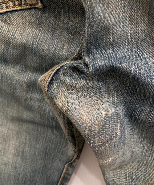 45rpm（45アールピーエム）45rpm (45アールピーエム) ダメージデニムパンツ ブルー サイズ:W33の古着・服飾アイテム