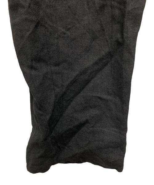 COMME des GARCONS HOMME PLUS（コムデギャルソンオムプリュス）COMME des GARCONS HOMME PLUS (コムデギャルソンオムプリュス) 90'sリネンスラックス ブラック サイズ:Sの古着・服飾アイテム
