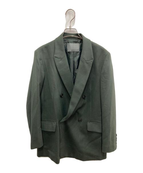 uncrave（アンクレイヴ）uncrave (アンクレイヴ) ダブルジャケット グリーンの古着・服飾アイテム
