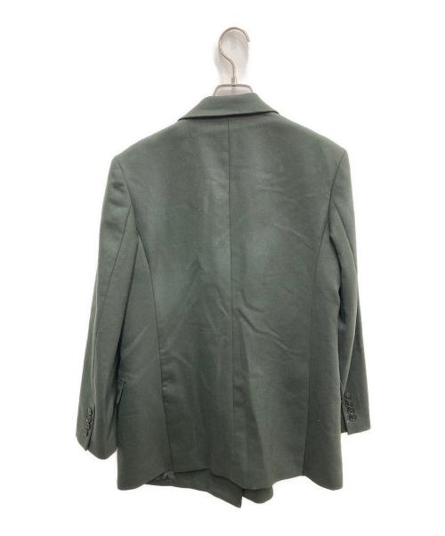 uncrave（アンクレイヴ）uncrave (アンクレイヴ) ダブルジャケット グリーンの古着・服飾アイテム