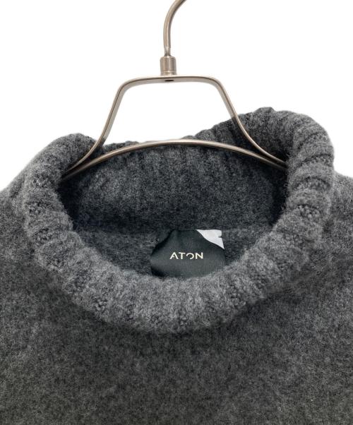 ATON（エイトン）ATON (エイトン) ハイネックニット グレー サイズ:2の古着・服飾アイテム