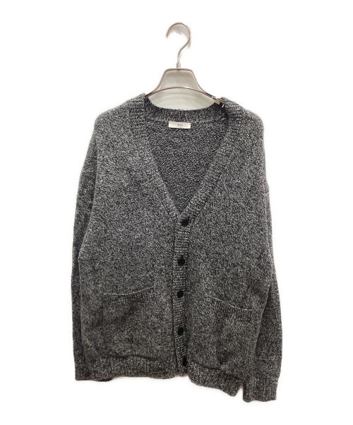 ATON（エイトン）ATON (エイトン) WOOL MOULINE オーバーサイズカーディガン グレー サイズ:02の古着・服飾アイテム