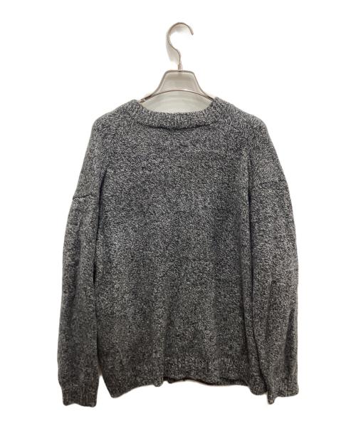 ATON（エイトン）ATON (エイトン) WOOL MOULINE オーバーサイズカーディガン グレー サイズ:02の古着・服飾アイテム