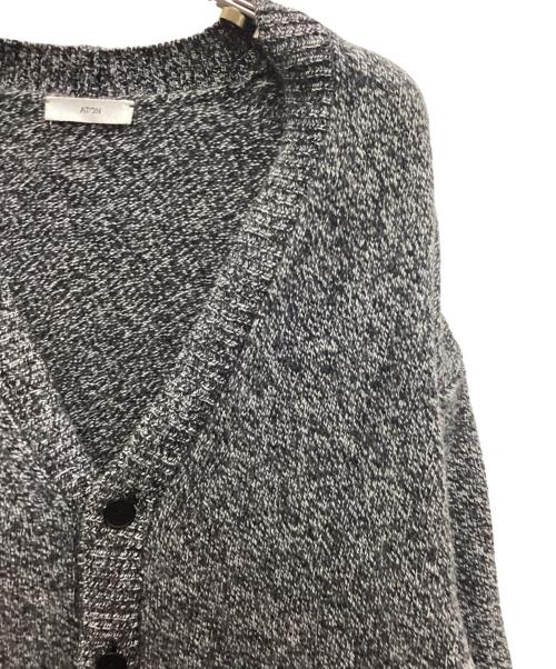 ATON（エイトン）ATON (エイトン) WOOL MOULINE オーバーサイズカーディガン グレー サイズ:02の古着・服飾アイテム