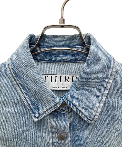 THIRD MAGAZINE（サードマガジン）THIRD MAGAZINE (サードマガジン) 24SSデニムオーバーシャツジャケット ブルー サイズ:9の古着・服飾アイテム