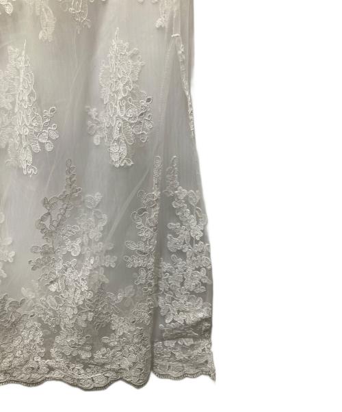 Spick and Span（スピックアンドスパン）Spick and Span (スピックアンドスパン) スカラレーススカート ホワイト サイズ:Freeの古着・服飾アイテム