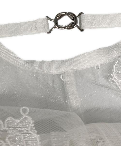 Spick and Span（スピックアンドスパン）Spick and Span (スピックアンドスパン) スカラレーススカート ホワイト サイズ:Freeの古着・服飾アイテム