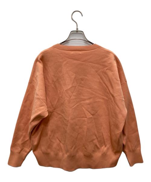 VERMEIL par iena（ヴェルメイユ パー イエナ）VERMEIL par iena (ヴェルメイユ パー イエナ) コットンポリクルーネックニット ピンク サイズ:Freeの古着・服飾アイテム