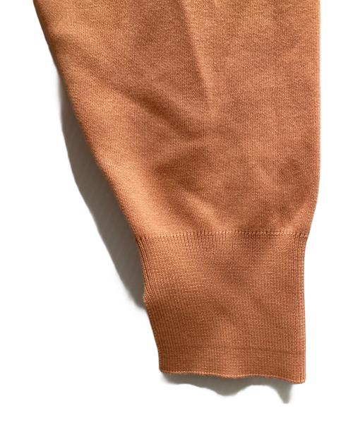 VERMEIL par iena（ヴェルメイユ パー イエナ）VERMEIL par iena (ヴェルメイユ パー イエナ) コットンポリクルーネックニット ピンク サイズ:Freeの古着・服飾アイテム