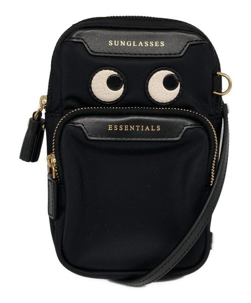 ANYA HINDMARCH（アニヤ・ハインドマーチ）ANYA HINDMARCH (アニヤハインドマーチ) EYES ESSENTIALS CROSSBODY ブラックの古着・服飾アイテム