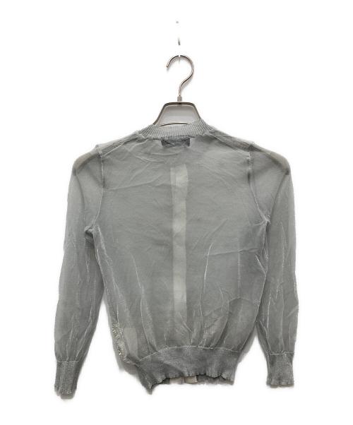 tricot COMME des GARCONS（トリココムデギャルソン）tricot COMME des GARCONS (トリココムデギャルソン) 刺繍カーディガン グレー サイズ:Freeの古着・服飾アイテム