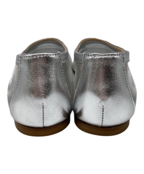 FABIO RUSCONI（ファビオルスコーニ）FABIO RUSCONI (ファビオルスコーニ) シアーフラットシューズ シルバー サイズ:38の古着・服飾アイテム