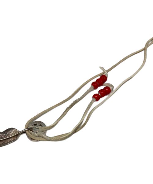 Tady & King（タディアンドキング）Tady & King (タディアンドキング) フェザー×ホイールビーズネックレス シルバーの古着・服飾アイテム