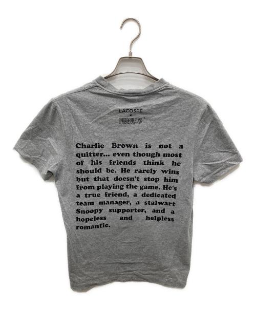 LACOSTE（ラコステ）LACOSTE (ラコステ) PEANUTS (ピーナッツ) Tシャツ グレー サイズ:Sの古着・服飾アイテム