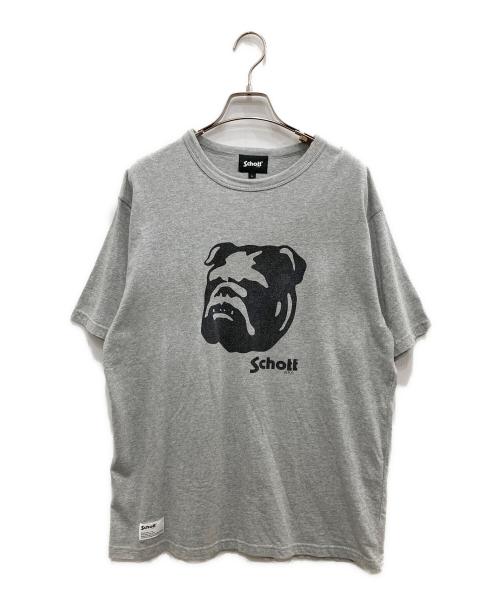Schott（ショット）Schott (ショット) ヘザーTシャツ ブルドック グレー サイズ:Lの古着・服飾アイテム