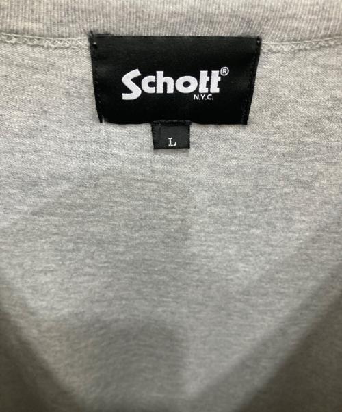 Schott（ショット）Schott (ショット) ヘザーTシャツ ブルドック グレー サイズ:Lの古着・服飾アイテム