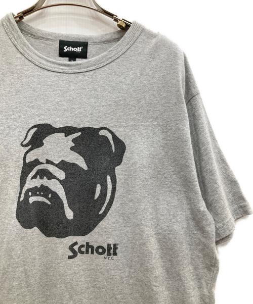 Schott（ショット）Schott (ショット) ヘザーTシャツ ブルドック グレー サイズ:Lの古着・服飾アイテム