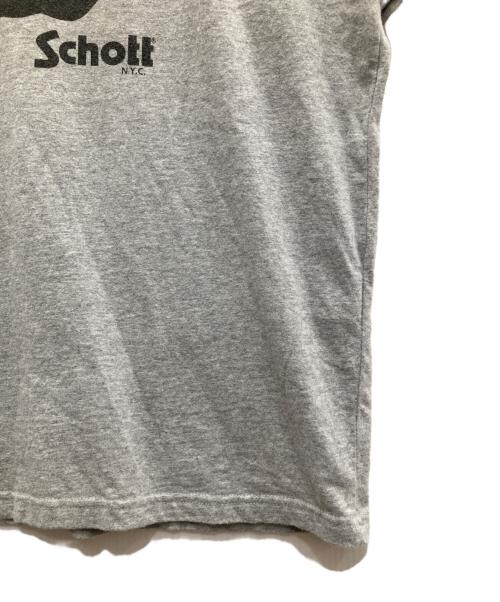 Schott（ショット）Schott (ショット) ヘザーTシャツ ブルドック グレー サイズ:Lの古着・服飾アイテム