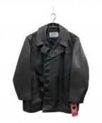 Schottショット）の古着「140レザーPコート」｜ブラック