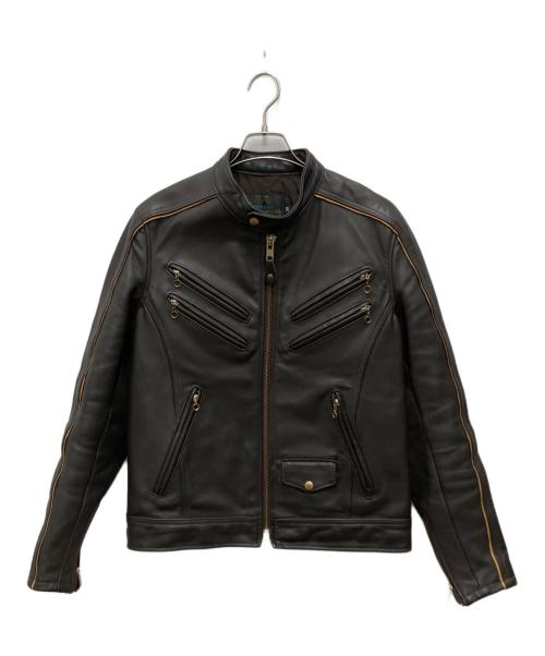 SCHOTT BROS.（ショット）SCHOTT BROS. (ショットブロス) 686シングルレザージャケット ブラウン サイズ:38の古着・服飾アイテム