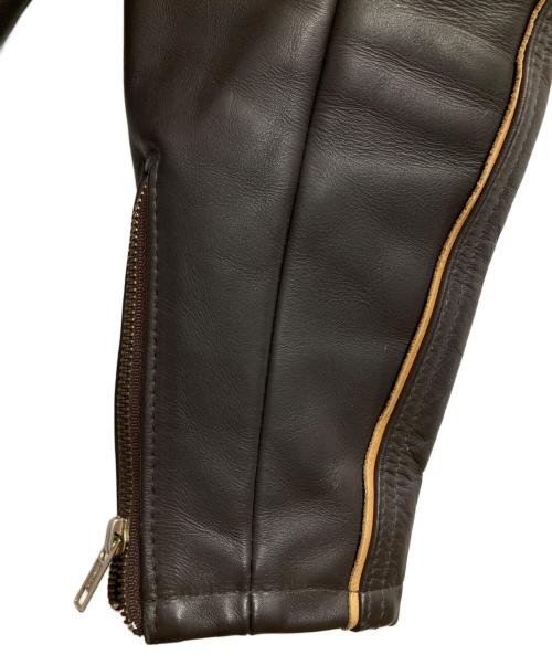 SCHOTT BROS.（ショット）SCHOTT BROS. (ショットブロス) 686シングルレザージャケット ブラウン サイズ:38の古着・服飾アイテム