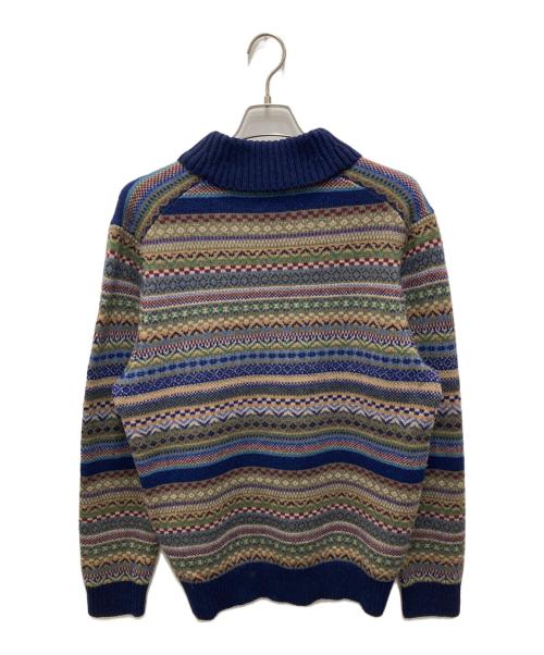 BROOKS BROTHERS（ブルックスブラザーズ）BROOKS BROTHERS (ブルックスブラザーズ) Vネックニット ネイビー×グリーン サイズ:Lの古着・服飾アイテム