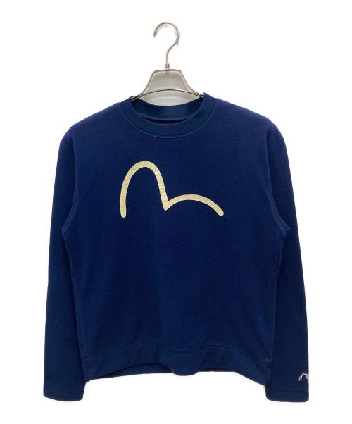 YAMANE（ヤマネ）YAMANE (ヤマネ) プリントスウェット ネイビー サイズ:40の古着・服飾アイテム