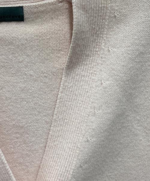 uncrave（アンクレイヴ）uncrave (アンクレイヴ) Vネックニットカーディガン ピンク サイズ:1の古着・服飾アイテム