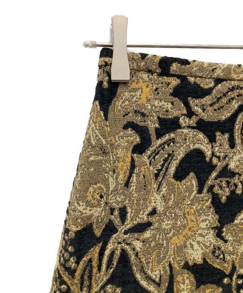 JOHNBULL（ジョンブル）JOHNBULL (ジョンブル) ジャガードミディスカート イエロー サイズ:Sの古着・服飾アイテム