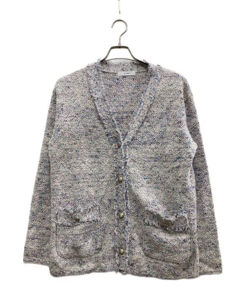 suadeo（スアデオ）suadeo (スアデオ) ニットツイードジャケット アイボリー サイズ:Freeの古着・服飾アイテム