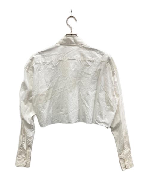 JAN SOLVIE ASSEMBLY（ヤンソルヴィアッセンブリー）JAN SOLVIE ASSEMBLY (ヤンソルヴィアッセンブリー) クロップド シャツ ホワイト サイズ:Freeの古着・服飾アイテム
