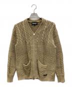 Schottショット）の古着「ジップカーディガン」｜ベージュ