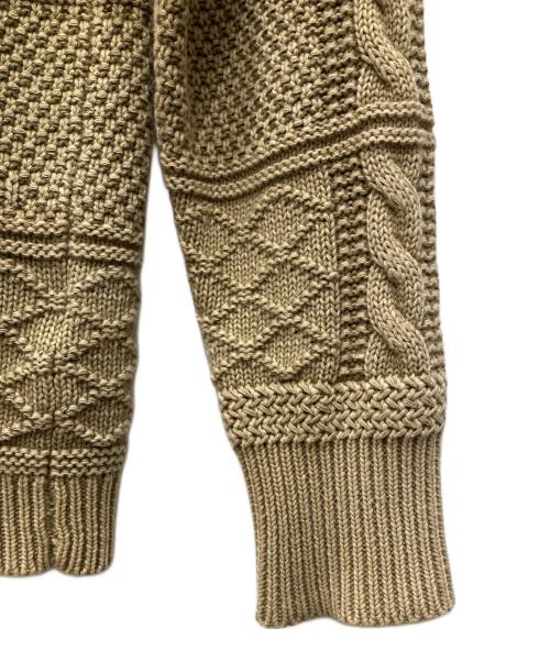 Schott（ショット）Schott (ショット) ジップカーディガン ベージュ サイズ:Sの古着・服飾アイテム