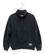 RUSSELL ATHLETIC×X-LARGEラッセルアスレチック×エクストララージ）の古着「ハーフジップスウェット」｜ブラック