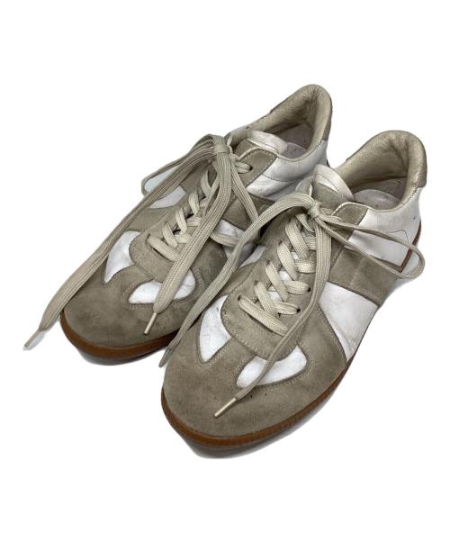 Maison Margiela（メゾンマルジェラ）Maison Margiela (メゾンマルジェラ) ジャーマントレーナー ホワイト×グレー サイズ:表記無しの古着・服飾アイテム