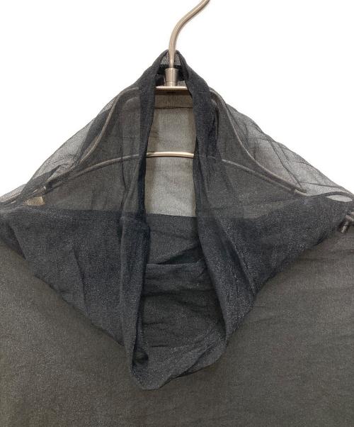 HARDY NOIR（アルディーノアール）HARDY NOIR (アルディーノアール) シアーハイネックカットソー ブラック サイズ:表記無し(実寸サイズをご参照下さい)の古着・服飾アイテム