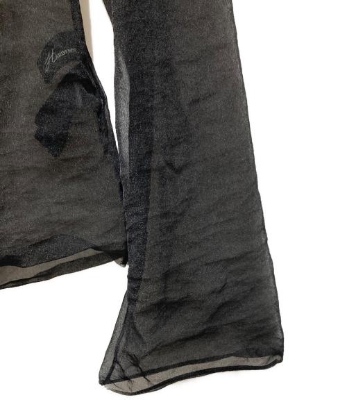 HARDY NOIR（アルディーノアール）HARDY NOIR (アルディーノアール) シアーハイネックカットソー ブラック サイズ:表記無し(実寸サイズをご参照下さい)の古着・服飾アイテム