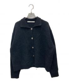 FRAMeWORK（フレームワーク）の古着「メタルボタン衿付きカーディガン」｜グレー