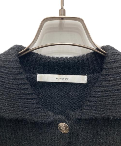 FRAMeWORK（フレームワーク）FRAMeWORK (フレームワーク) メタルボタン衿付きカーディガン グレー サイズ:Fの古着・服飾アイテム