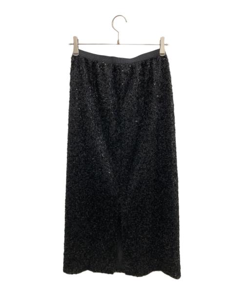 FRAMeWORK（フレームワーク）FRAMeWORK (フレームワーク) スパンコールフェザースカート ブラック サイズ:FREEの古着・服飾アイテム